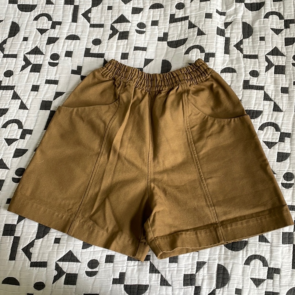 Elizabeth Suzann Clyde shorts - cotton canvas - 00